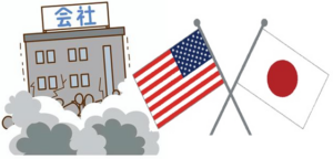 2024年倒産　日本も米国も高水準