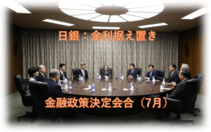 日銀金融政策決定会合（7月）のポイント