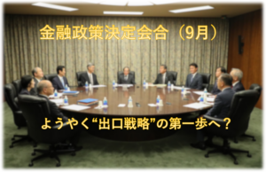金融政策決定会合（9月）　ようやく“出口戦略”の第一歩へ？